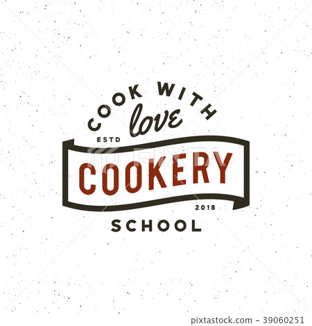 vintage cooking classes logo. retro styled 39060251