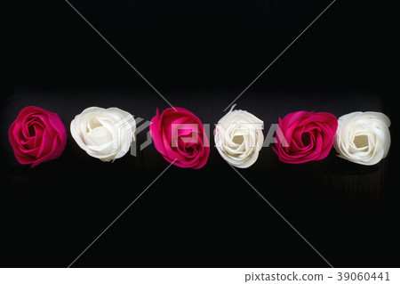 Many pictures of flowers. Collage. Selective focus 39060441