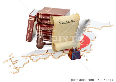 Constitution of Japan concept, 3D rendering 39062245