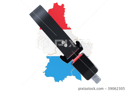 Luxembourg map with safety belt Luxembourg map with safety belt 39062305