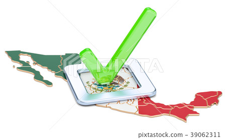 Mexican election concept, vote in Mexico Mexican election concept, vote in Mexico 39062311