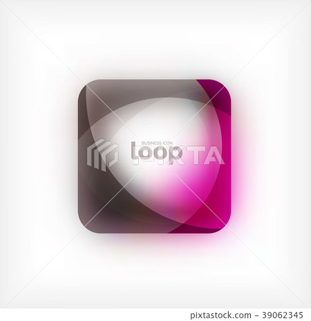 Vector square loop business symbol, geometric icon - Stock Illustration ...