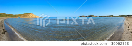 Sandy beach morning landscape (Vlore, Albania). 39062538