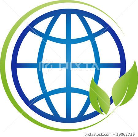 Earth, globe, leaves, world globe, ecology, logo Earth, globe, leaves, world globe, ecology, logo 39062739