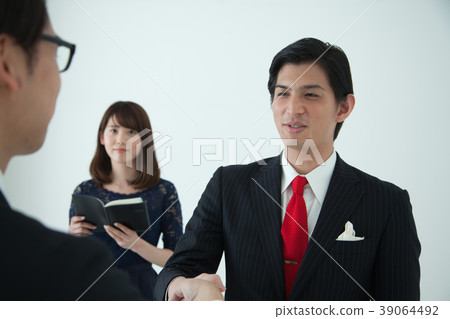 Business scene handshake Business scene handshake 39064492