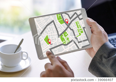 GPS Map to Route Destination network connection GPS Map to Route Destination network connection 39066407