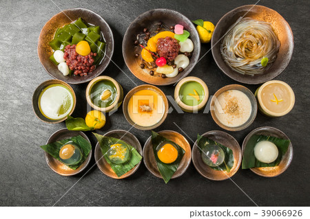 Typical Japanese sweet traditional Japanese Sweet taste desert Typical Japanese sweet traditional Japanese Sweet taste desert 39066926