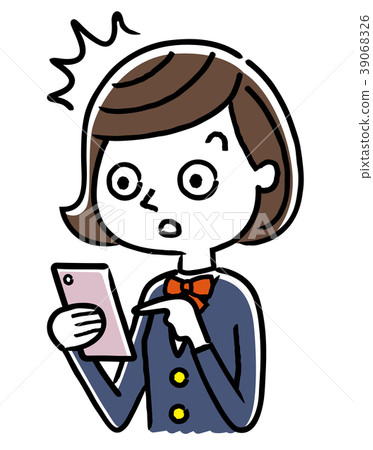 女學生：智能手機 39068326