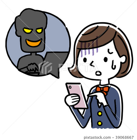 女學生：智能手機，互聯網，犯罪，欺詐 39068667