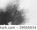 Texture abstract background stain ink, black white 39068834