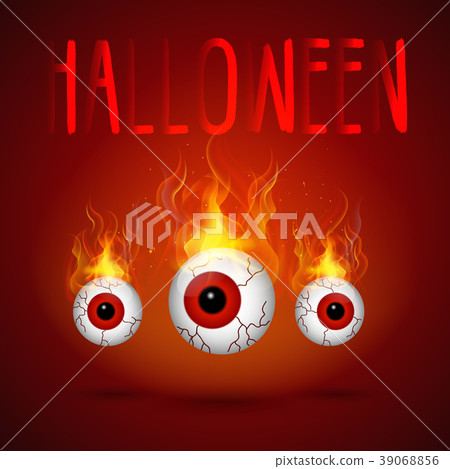 Halloween Background Eyes - Stock Illustration [39068856] - Pixta