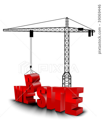 Construction site crane building background Construction site crane building background 39069446