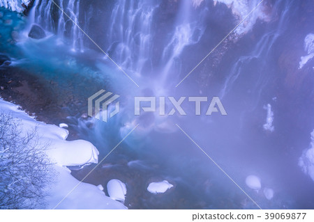 "Hokkaido" Winter Biei, Shirabaki Falls light up 39069877