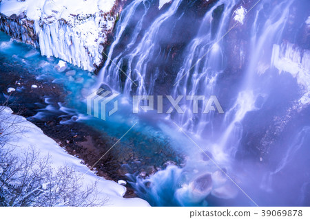 "Hokkaido" Winter Biei, Shirabaki Falls light up 39069878