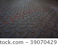 Old Checker Plate / Diamond Plate Metal Background 39070429