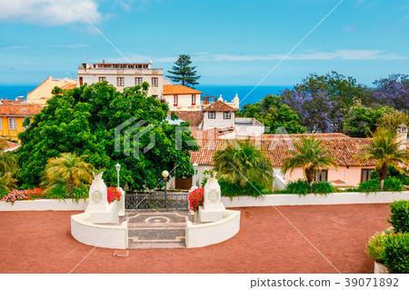 tropical botanical gardens in La Orotava, Tenerife tropical botanical gardens in La Orotava, Tenerife 39071892
