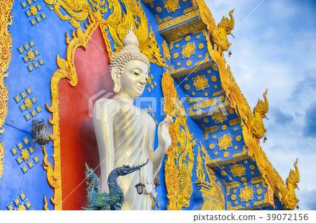 Blue Temple Wat Rong Sua Ten of Chiangrai Thailand Blue Temple Wat Rong Sua Ten of Chiangrai Thailand 39072156