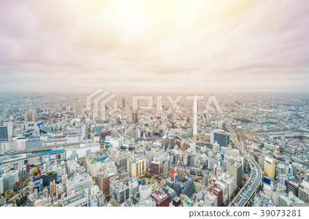 city skyline view of Ikebukuro in tokyo, japan city skyline view of Ikebukuro in tokyo, japan 39073281