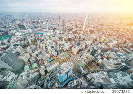 city skyline view of Ikebukuro in tokyo, japan city skyline view of Ikebukuro in tokyo, japan 39073285