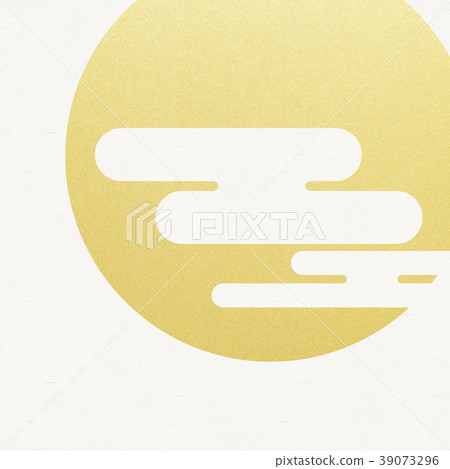 Background-Japanese-Gold Foil-Moon 39073296