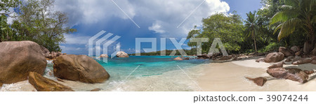 Beautiful tropical beach panorama 39074244