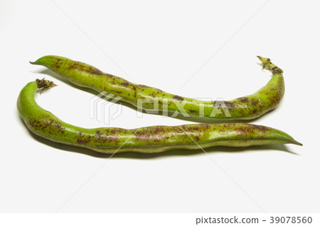 broad bean over a white background 39078560