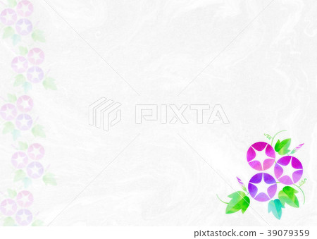 背景材料_牽牛花（粉紅色） 39079359