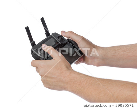 Radio remote control in hands Radio remote control in hands 39080571