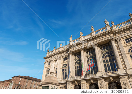 Torino Italy - Detail of Palazzo Madama Torino Italy - Detail of Palazzo Madama 39080851