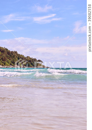 Coast. Blue water. sunny day Coast. Blue water. sunny day 39082558