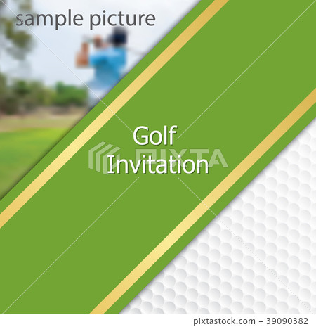 Golf invitation flyer template graphic design Golf invitation flyer template graphic design 39090382