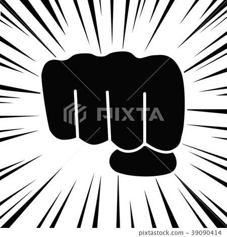 Comic style zooming punch out. 39090414