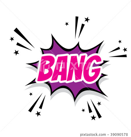 Comic graphic design for BANG explosion blast 39090578