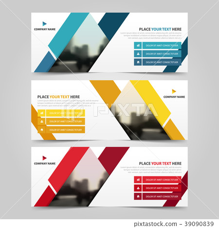 Corporate business banner template horizontal Corporate business banner template horizontal 39090839