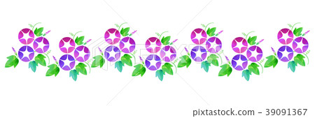 Background material _ morning glory (pink) 39091367