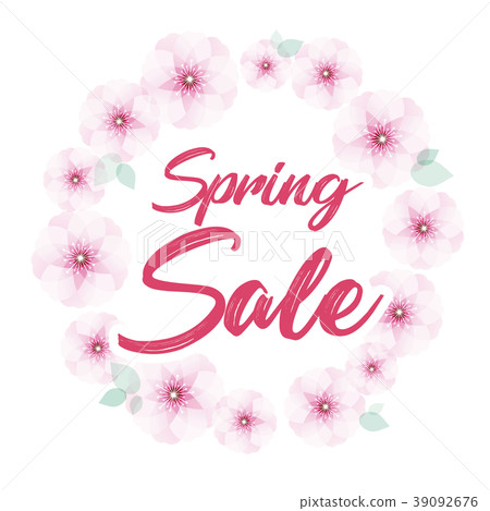 Cherry blossom frame Spring SALE Cherry blossom frame Spring SALE 39092676