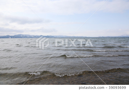 Lake Inawashiro winter Lake Inawashiro winter 39093699
