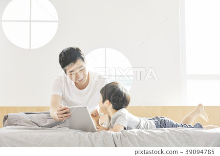 生活，臥室，爸爸，兒子，韓國人 39094785