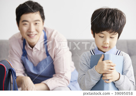 生活，家庭，爸爸，兒子，韓國人 39095058