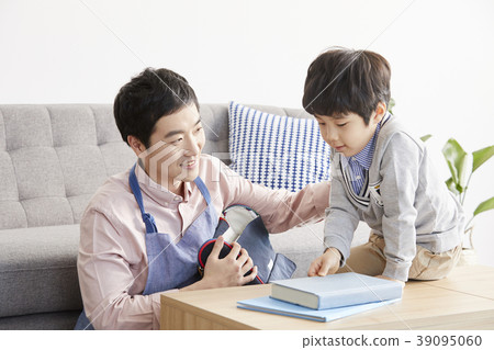 生活，家庭，爸爸，兒子，韓國人 39095060