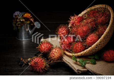 Rambutan Fruit Bamboo Basket Rambutan Bamboo basket Rambutan Fruit Bamboo Basket Rambutan Bamboo basket 39097194