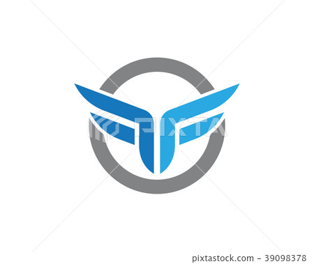 F Letter Wing Logo Template F Letter Wing Logo Template 39098378