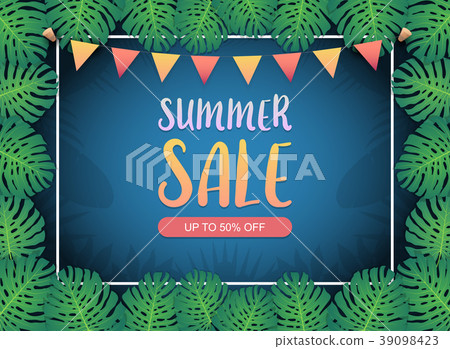 Summer sale background banner 39098423