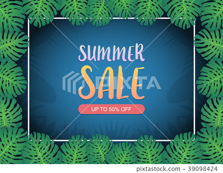 Summer sale background banner 39098424