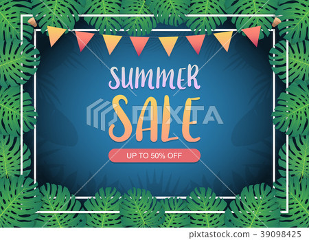 Summer sale background banner 39098425