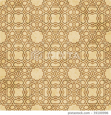 Retro brown Islam seamless geometry background Retro brown Islam seamless geometry background 39100996