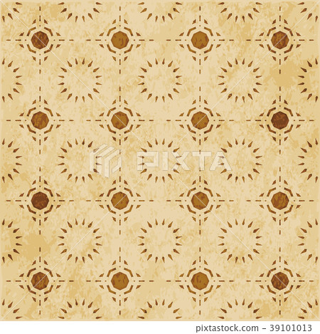 Retro brown Islam seamless geometry background 39101013