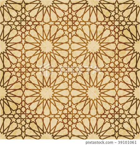 Retro brown Islam seamless geometry background Retro brown Islam seamless geometry background 39101061