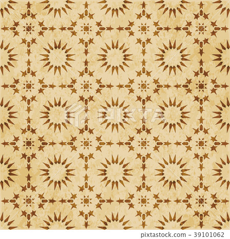 Retro brown Islam seamless geometry background 39101062