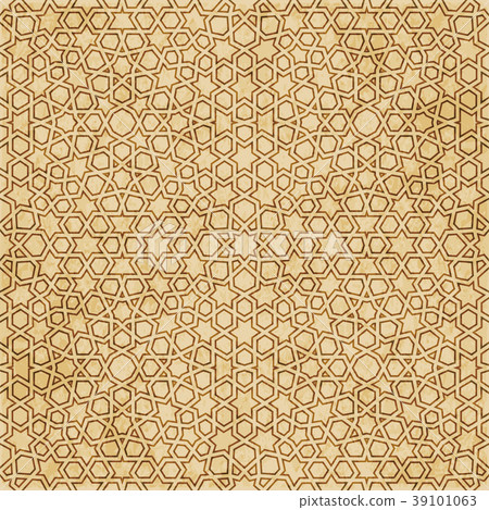 Retro brown Islam seamless geometry background Retro brown Islam seamless geometry background 39101063